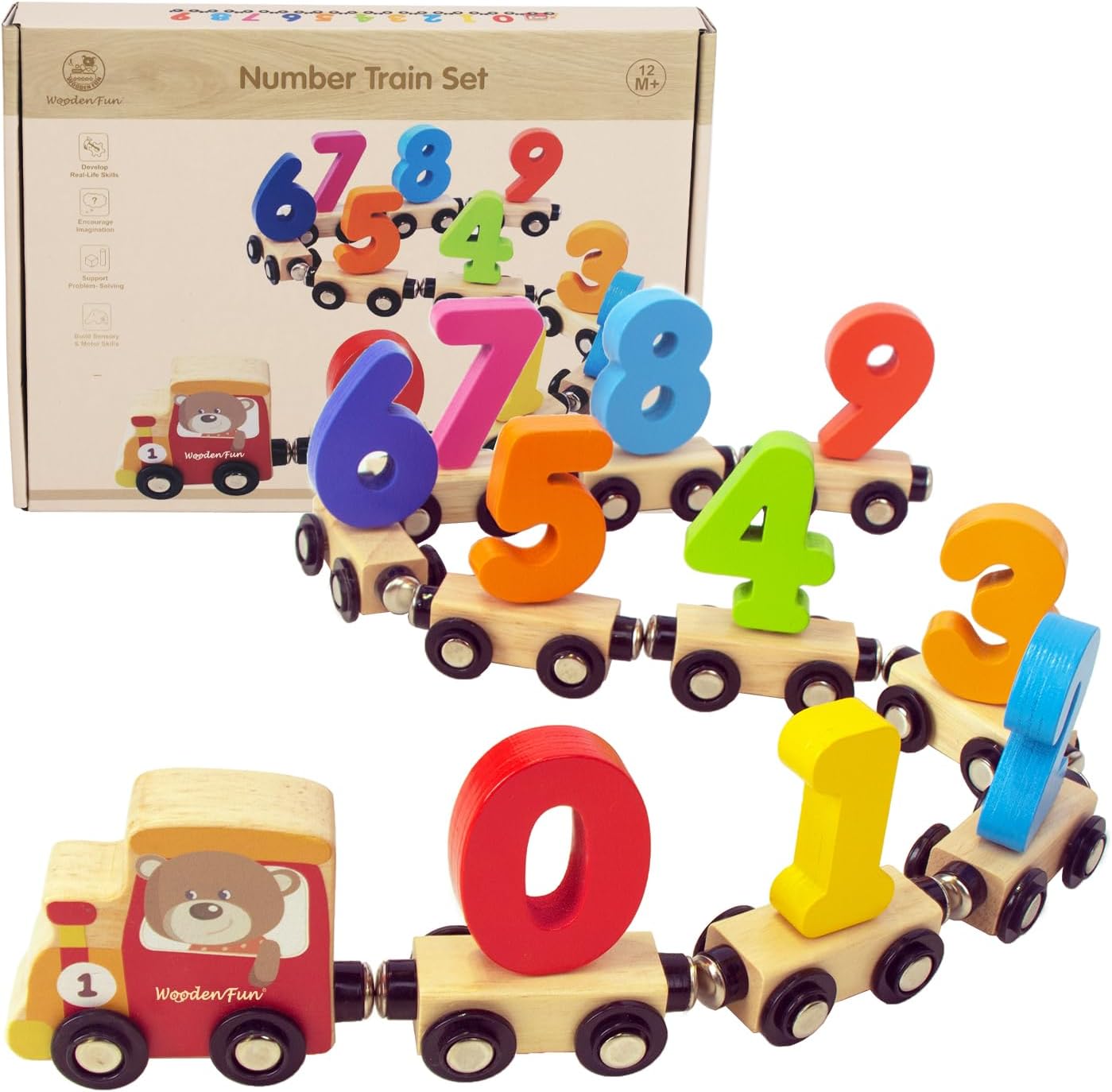 Wooden Fun Number Train Set